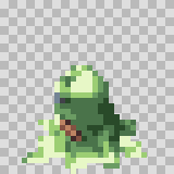 Sludge attack animation, facing left