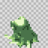 Sludge attack animation, facing top left