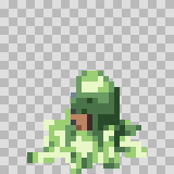Sludge walking animation, facing left