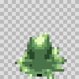 Sludge walking animation, facing top