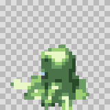 Sludge walking animation, facing top left