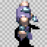 Modo walking animation, facing right