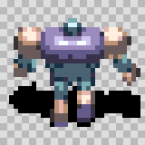 Modo walking animation, facing top
