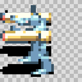 Sir Launchalot attack animation, facing left