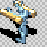 Sir Launchalot attack animation, facing top left