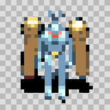 Sir Launchalot walking animation, facing bottom