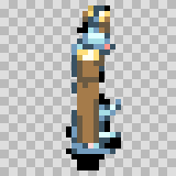 Sir Launchalot walking animation, facing right