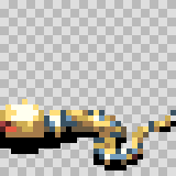 Diamondback walking animation, facing left