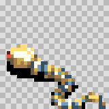 Diamondback walking animation, facing top left