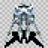 Chronos walking animation, facing top