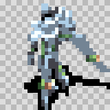 Chronos walking animation, facing top left