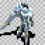 Chronos walking animation, facing top right