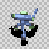 Ferris attack animation, facing top