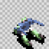 Ferris walking animation, facing bottom right