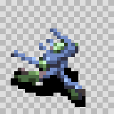 Ferris walking animation, facing top left