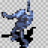 Dragadrone attack animation, facing bottom left