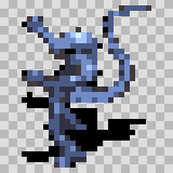 Dragadrone attack animation, facing left