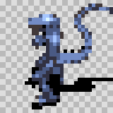 Dragadrone walking animation, facing left
