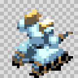 Bore Gore walking animation, facing top right