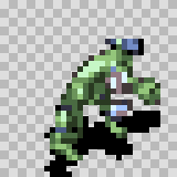 Steel Tooth attack animation, facing bottom right