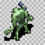 Steel Tooth attack animation, facing top left
