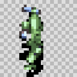 Steel Tooth walking animation, facing left