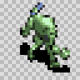 Steel Tooth walking animation, facing top right