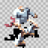Tech 209 attack animation, facing top left