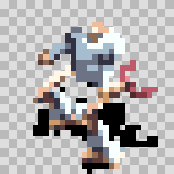 Tech 209 attack animation, facing top right