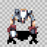Tech 209 walking animation, facing bottom