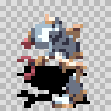 Tech 209 walking animation, facing left
