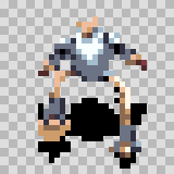 Tech 209 walking animation, facing top