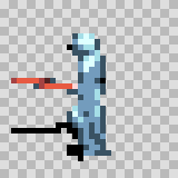 Talrex walking animation, facing left