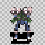 Electrorock attack animation, facing bottom
