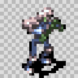 Electrorock attack animation, facing bottom right