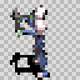Electrorock attack animation, facing left