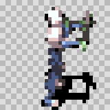 Electrorock attack animation, facing right