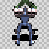 Electrorock attack animation, facing top