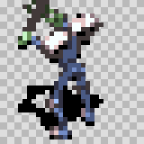 Electrorock attack animation, facing top left