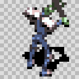 Electrorock attack animation, facing top right