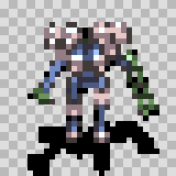 Electrorock walking animation, facing bottom