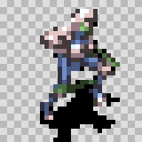 Electrorock walking animation, facing bottom right