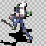 Electrorock walking animation, facing left