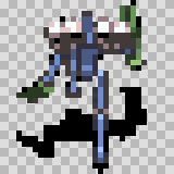 Electrorock walking animation, facing top