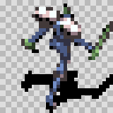 Electrorock walking animation, facing top right