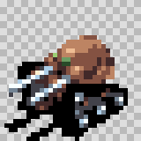 Pakhumerous walking animation, facing bottom left