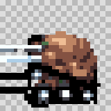 Pakhumerous walking animation, facing left