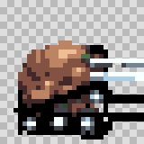 Pakhumerous walking animation, facing right
