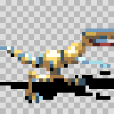 Toothsome walking animation, facing right