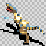 Toothsome walking animation, facing top left